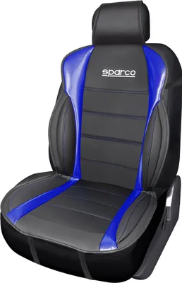 Immagine prodotto di SPARCO cuscino del sedile cuscino del sedile protezione del sedile universale nero blu protezione del sedile dell'auto