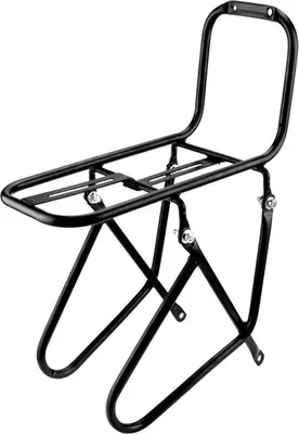 Image de Porte-vélos avant, support à vélos en acier, porte-bagages, chargement, 25 x 15 x 15 cm, noir