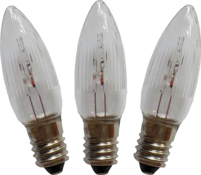 Produktbild von 3 Stück Topkerze 8 V / 3 W f. AUSSEN -  für 30 Brennstellen