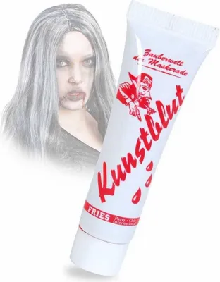 Produktbild von Kunstblut, 10 ml, leuchtend rot, realistischer Effekt