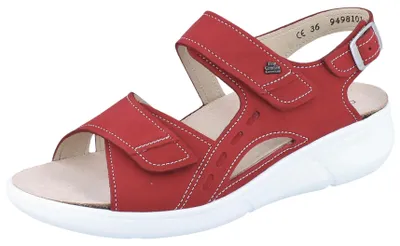 Immagine prodotto di Finn Comfort Suva sandalo da donna, Pomodore (rosso), in pelle, comodo, NUOVO - Sandalo da donna, comodo / calzata libera, rosso, in pelle (nubuck)