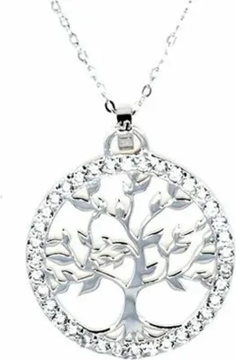 Image de Lotus Silver TREE OF LIFE | Boucles d'oreilles arbre de vie zirconium LP1746-4/1