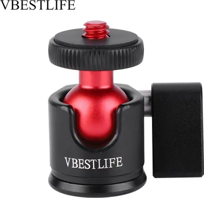 Zdjęcie produktu dla Metalowa głowica kulowa mini z obrotowym mocowaniem śrubowym 1/4" 360 stopni do napełniania lustrzanek cyfrowych