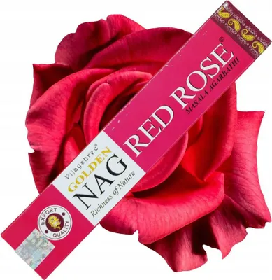 Immagine prodotto di Bastoncini d'incenso Vijayshree "Golden Nag Red Rose" 15gr.