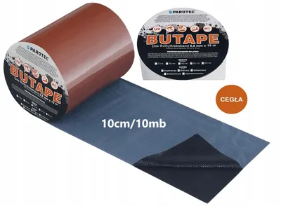 Produktbild von PAROTEC BUTAPE Butyl-Dachdeckerband Ziegelrot 100mm