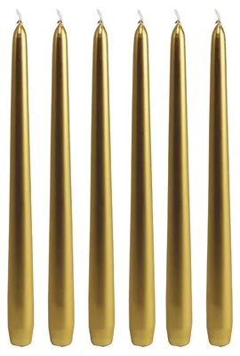 Produktbild von WIEDEMANN Tafelkerze, gold, 300/25 mm