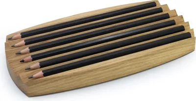 Image de Organiseur arrondi Porte-stylos Chêne