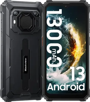 Produktbild von Blackview BV8900, 16,5 cm (6.5"), 8 GB, 256 GB, 64 MP, Android 13, Schwarz