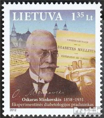 Produktbild von Briefmarken Litauen 2012 Mi 1114 (kompl.Ausg.) postfrisch Minkowski