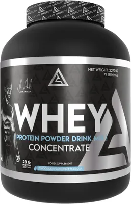 Imagen del producto de Lazar Angelov Nutrition | Mezcla en polvo para batido de proteína de suero de leche LA | Concentrado de chocolate con coco