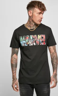 Produktbild von Merchcode T-Shirt Marvel Logo Character Tee Black-XS