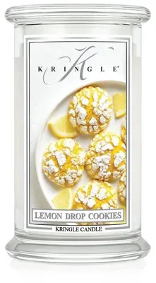Produktbild von Kringle Candle, Zitronenkeks-Duftkerze, groß, mit 2 Dochten (624 g)