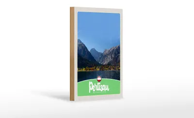 Produktbild von Holzschild Reise 12x18 cm Pertisau Österreich See Natursicht