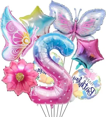 Produktbild von Schmetterlings-Dekoration 2. Geburtstag Mädchen