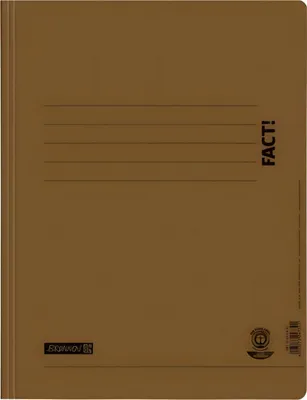 Produktbild von BRUNNEN Papp-Schnellhefter FACT! braun 102010470