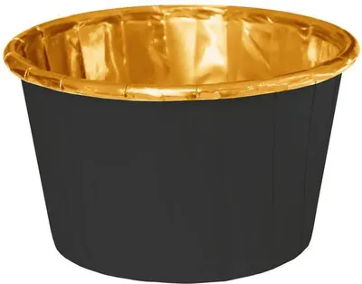 Produktbild von Cupcake-Förmchen Muffins Cupcakes Schwarz Gold 20