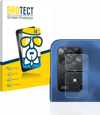 Produktbild von BROTECT Schutzglas für Xiaomi Redmi Note 11 Pro 5G (NUR Kameraschutz) Schutzfolie Panzer Folie Glas Display Schutz klar