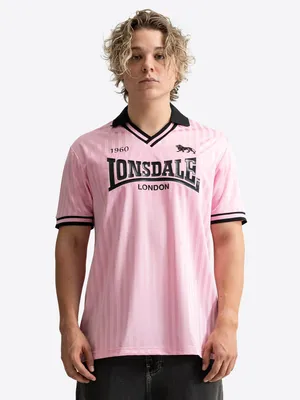 Produktbild von Lonsdale Herren Trikot Normale Passform FOOTDEE, Rose/Black, 3XL