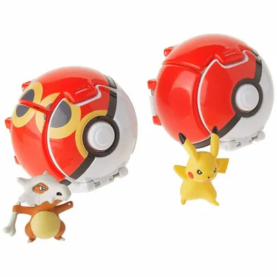 Produktbild von TOMY - Akcesorium Pokemon Pokeball z Pikachu i Cubone - Blister OFICJALNE