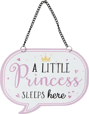 Produktbild von Clayre & Eef Textschild 17x13 cm Weiß Eisen