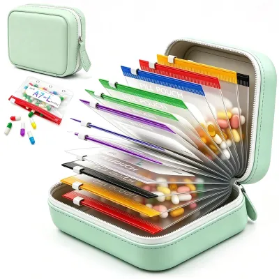 Image de Organisateur de pilules avec 14 compartiments pour une utilisation quotidienne