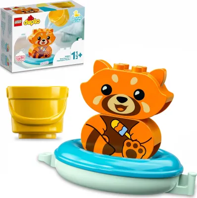 Produktbild von LEGO 10964 DUPLO Badewannenspaß: Schwimmender Panda, Badespielzeug für Babys und Kleinkinder ab 1,5 Jahren, Badewannenspielzeug mit Tieren