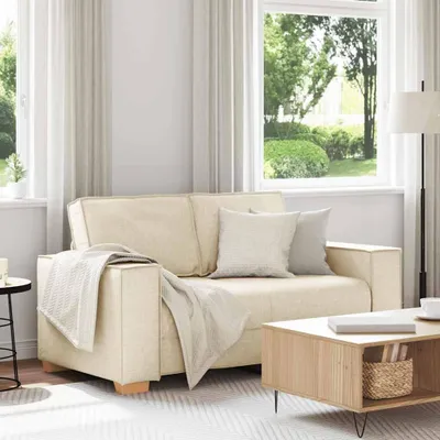 Produktbild von 2-Sitzer Sofa Leinen 120 cm, Schlafsofas DesignMöbel Neu