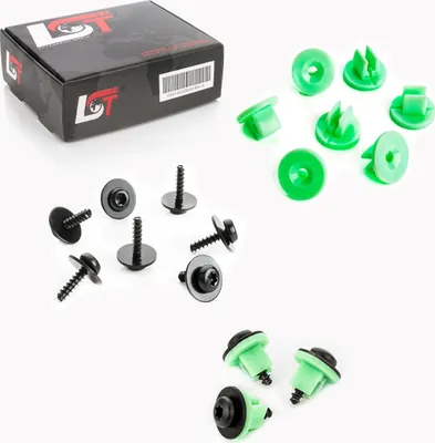 Produktbild von 10x Windlauf Spreizmuttern Schrauben Set für FORD FIESTA VI 6 MONDEO II 2 COUGAR