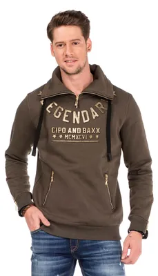 Produktbild von CL324 Herren Sweatshirt mit Schlauchkragen