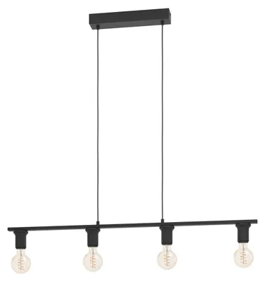 Produktbild von EGLO 74073 Hängeleuchte/4 E27 SCHWARZ 'CAPOLIVERI-E'
