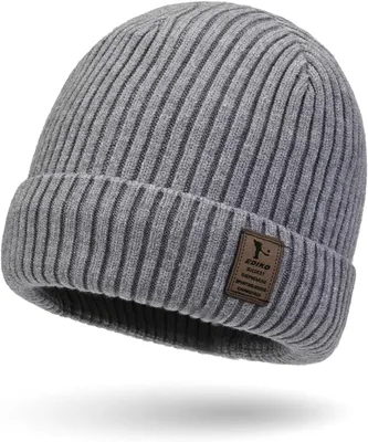 Productafbeelding van Beanie muts, met warme fleecevoering, one size, voor heren
