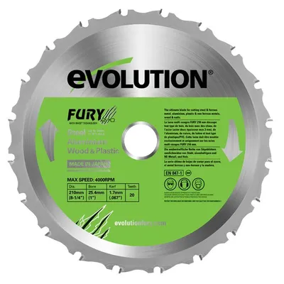 Immagine prodotto di EVOLUTION Lame Multi-Usages FURY 210 mm