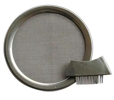 Image de Tamis de fumage en acier inoxydable 6 cm avec brosse
