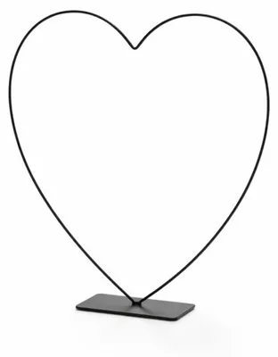 Productafbeelding van Decoratief Hart Frame Zwart 39 Cm