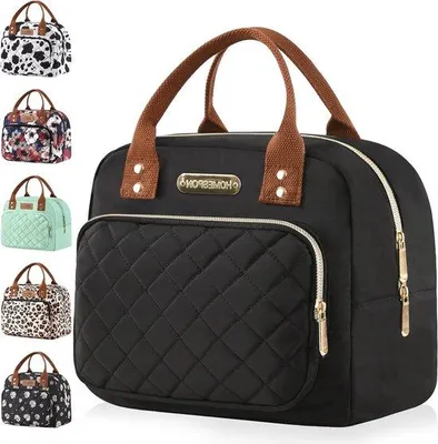 Produktbild von Isolierte Lunchbox Schwarz Gold für Erwachsene