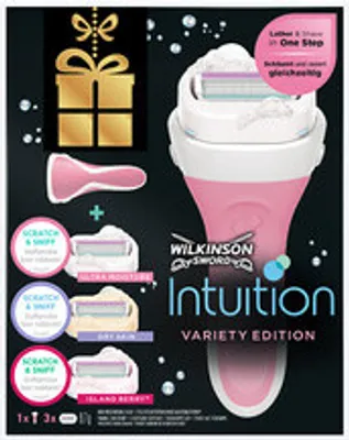 Produktbild von Wilkinson Intuition Variety 2-in-1 Rasierergriff + 3 Ersatzklingen