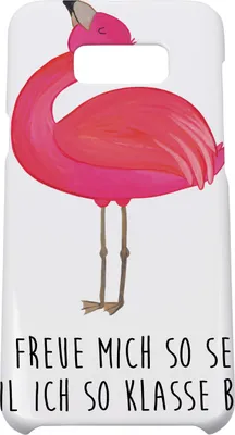 Produktbild von Mr. & Mrs. Panda Samsung Galaxy S8 plus Handyhülle  Flamingo Stolz - Weiß - Geschenk, Freundin, Cover, Rosa, Hülle, Handy Case