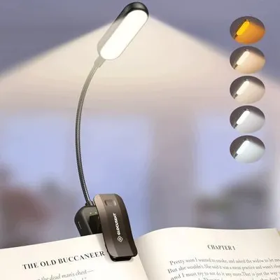 Zdjęcie produktu dla Lampka do czytania 20 LED 5 trybów ładowalna USB c ochrona wzroku
