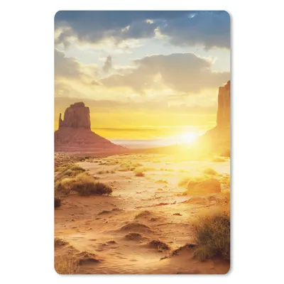 Produktbild von MuchoWow® Mauspad Mousepad Sonnenuntergang - Felsen - Landschaft - Horizont 40x60 cm - Mousepads - Maus Mat - Pad - Mausunterlage - Schreibtisch Accesoire