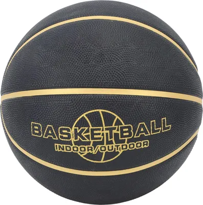 Produktbild von Schwarzes Basketball-Training, Verschleißfestigkeit, sicher, große Partikel, leicht zu greifen, Teenager-Gummi für Schule, Größe 3 (18 cm)