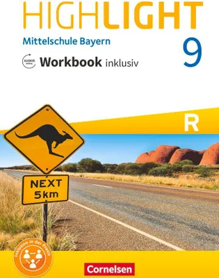 Produktbild von Highlight 9. Jahrgangsstufe - Mittelschule Bayern - Workbook inklusiv mit Audios online