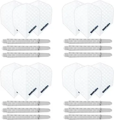 Produktbild von Famanu Dartpfeile Set - 12 Dartshafts und 12 Dartflüge
