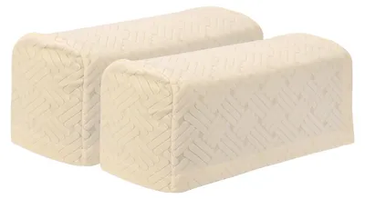 Obrázek produktu pro 2 kusy elastických potahů na opěrky rukou, potahy na sedačky z měkkého polyesteru, protiskluzové, vhodné na židle, sedačky, křesla, krémově bílé barvy