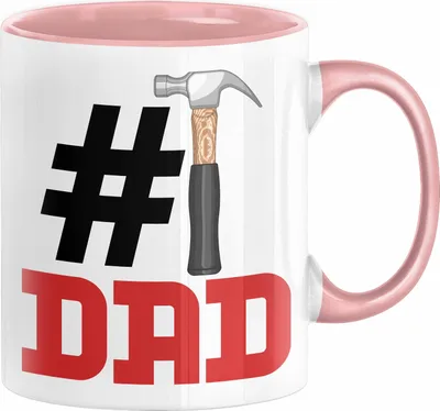 Produktbild von Handwerker Nummer 1 Dad Vater Tasse Geschenk Handwerker Papa Geschenkidee Bester Papa Der Welt Vatertag Lustige Geschenkidee (Rosa)