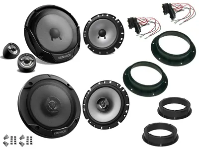 Produktbild von Kenwood Lautsprecher Set für VW Touran 1T Baujahr 2003-2015 Tür vorne und hinten 600 Watt