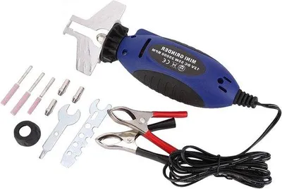 Obrázek produktu pro 12V elektrický řetězový bruska - 25000 otáček za minutu - s krokosvorkami - pro OEM řetězy