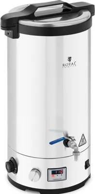 Obrázek produktu pro ROYAL Catering Kotel na vaření piva - 30 L - 700/1 800/2 500 W - 30–110 °C - ušlechtilá ocel - LED displej - časovač