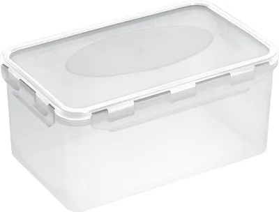 Produktbild von plast team Frischhaltedose Airtight 2,0 Liter transparent/weiß