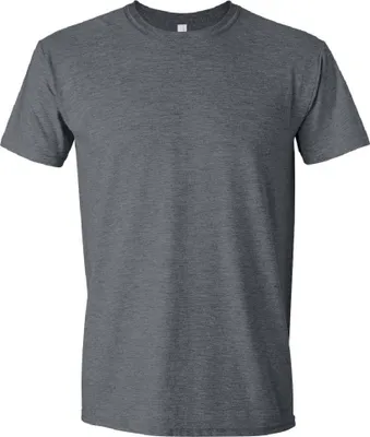 Produktbild von Gildan Soft-Style Herren T-Shirt, Kurzarm, Rundhalsausschnitt BC484 (2XL) (Dunkelgrau meliert)