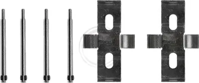 Image de A.B.S. 1007Q Kit d'accessoires pour plaquettes de frein à disque avant, compatible avec MERCEDES-BENZ SL (R107) Classe S Berline (W116) SL Coupé (C107)